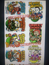 22''x60'' Adult Halloween Horror Cereal Designs-premade gang sheet