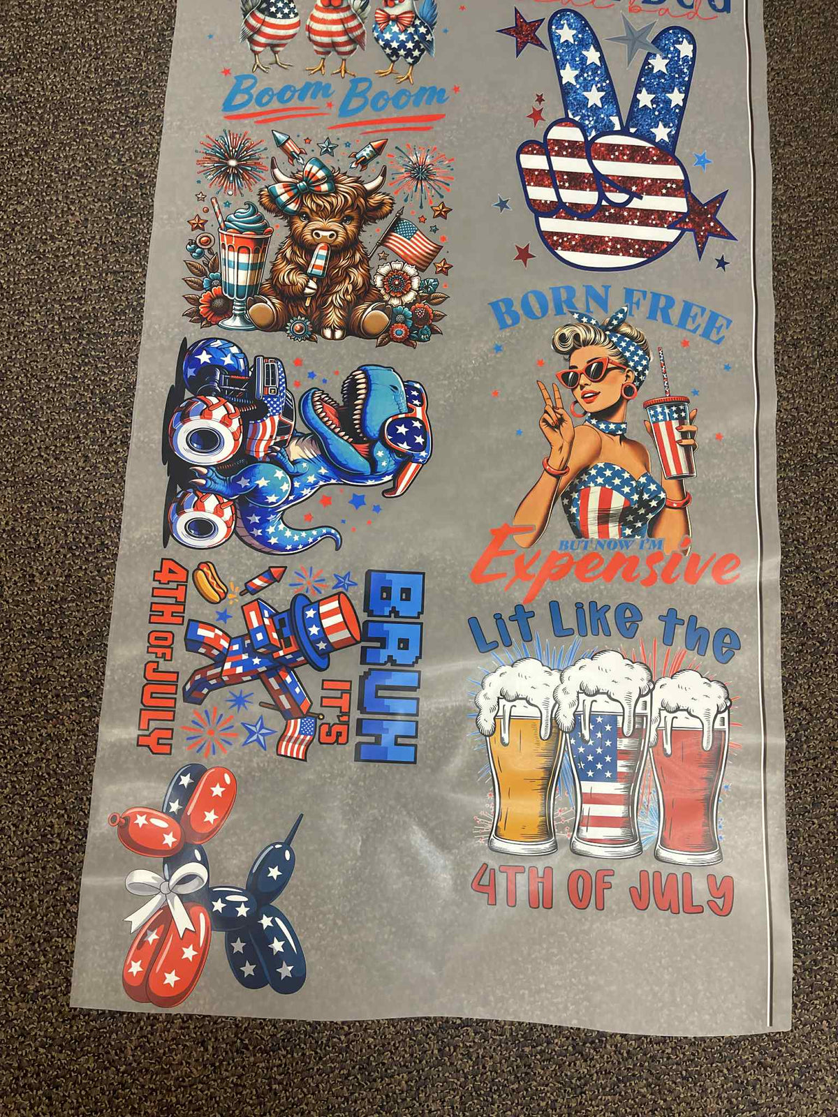 22 x 60 premade gang sheet