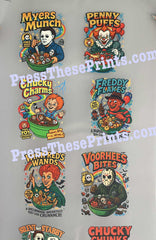 22''x60'' Youth Halloween Cereal Horror Designs-premade gang sheet